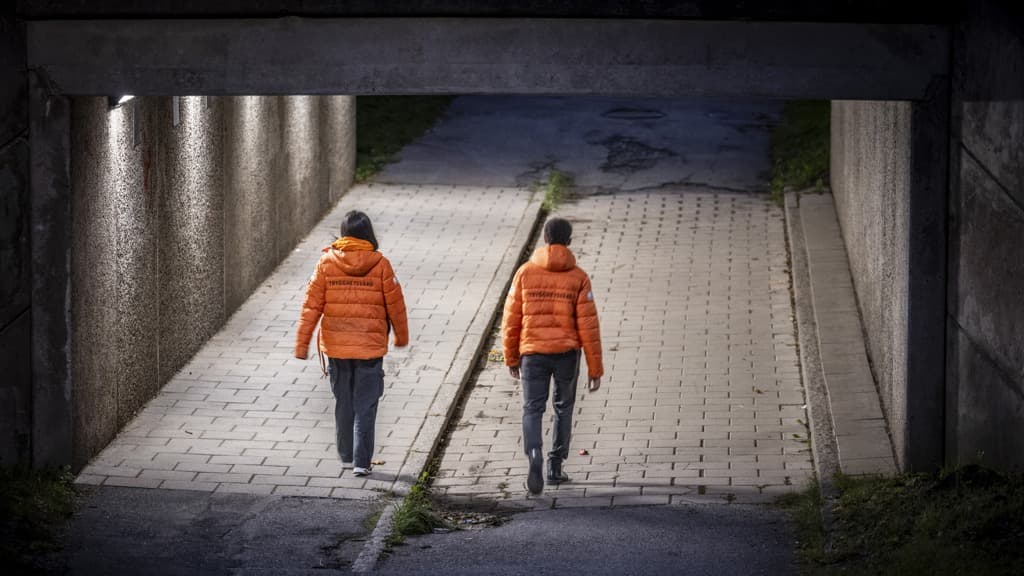 Trygghetsvärdar i arbete i Farsta