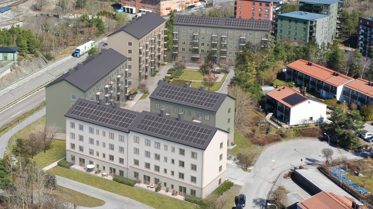 visionsbild över Stockholmshusen vid Lisebergsvägen