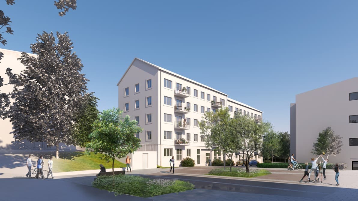 Dejegatan perspektiv mellan husen